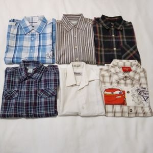 Boys button up shirt bundle size 7